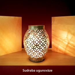 Sāls lampa Sudraba ugunsvāze