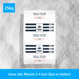 Jūras sāls Marsel 2-4 mm (bez e-vielām)