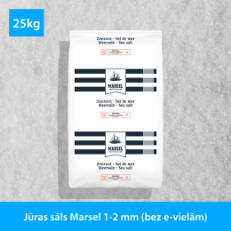 Jūras sāls Marsel 1-2 mm (bez e-vielām)