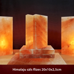 Himalaju sāls flīzes 20x10x2,5cm